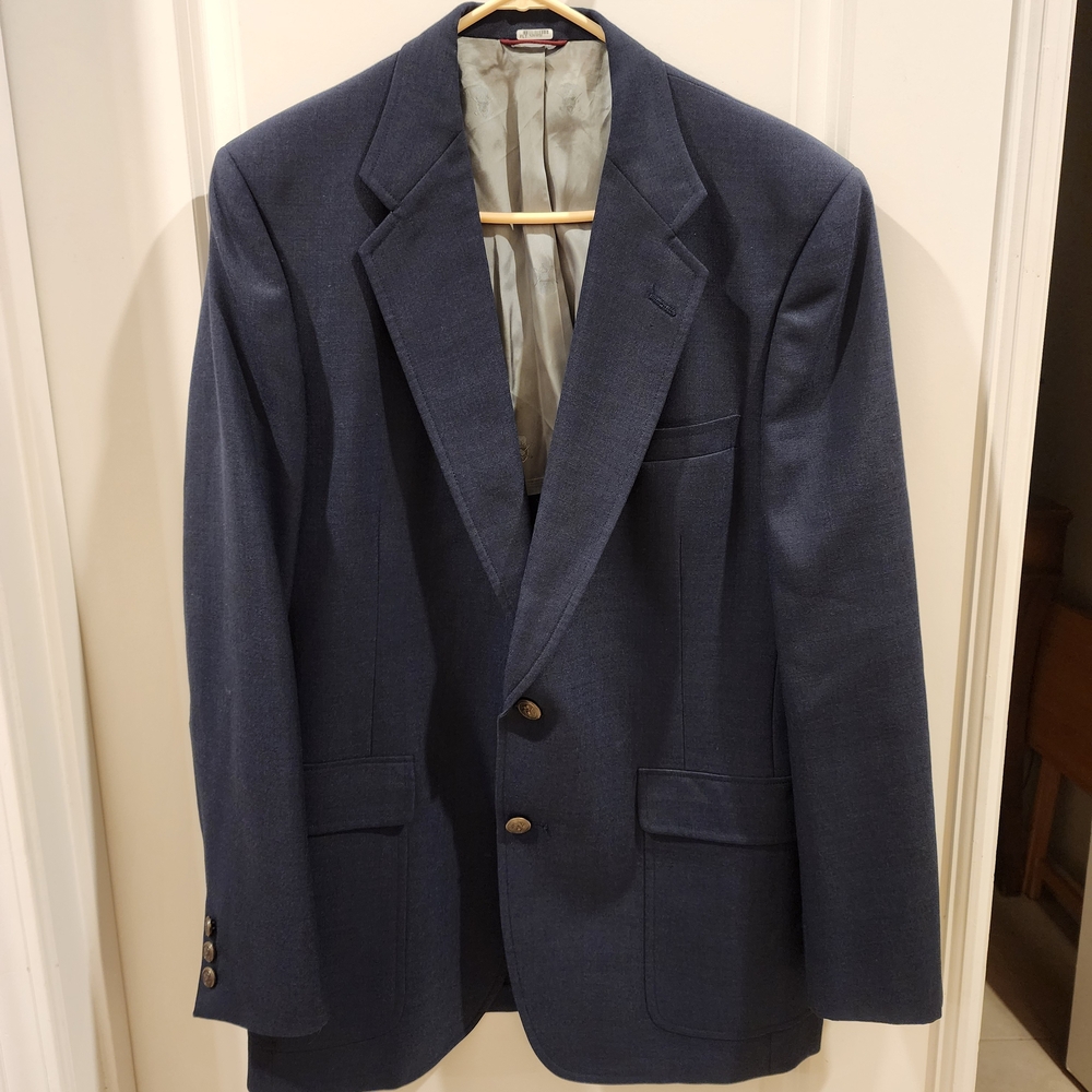 Jack Nicklaus Golden Bear by Hart Schaffner & Marx Vintage 80's Navy Blazer 44R
